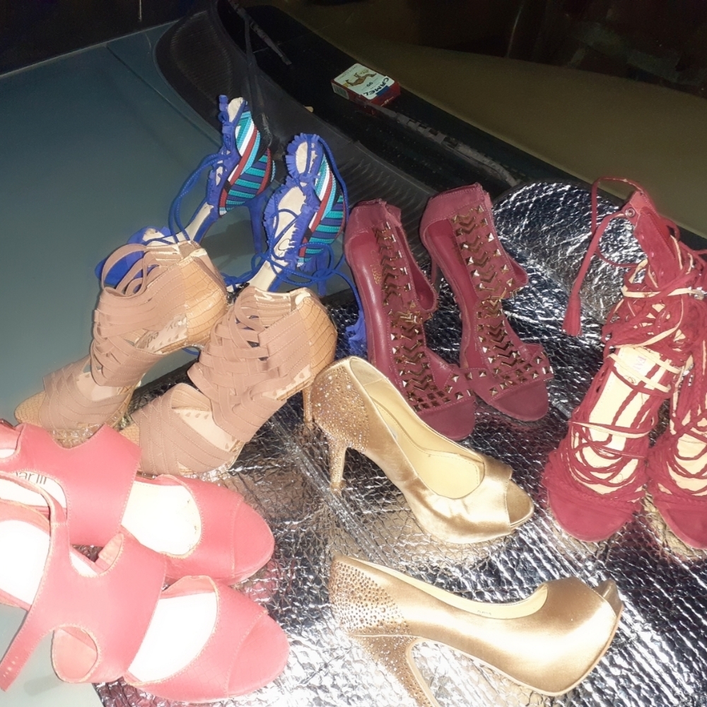 Various designer shoes